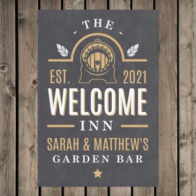 (image for) Personalised The Welcome Inn Metal Sign