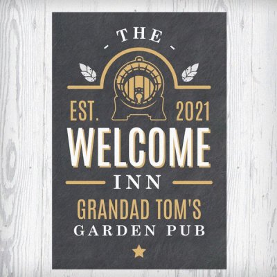 (image for) Personalised The Welcome Inn Metal Sign