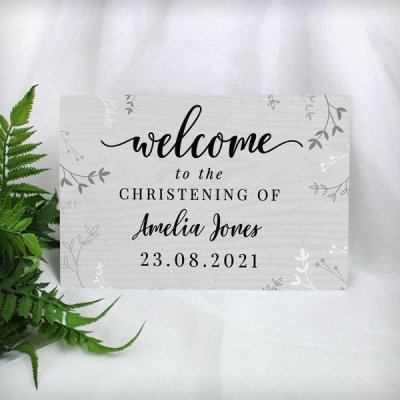 (image for) Personalised Welcome Metal Sign