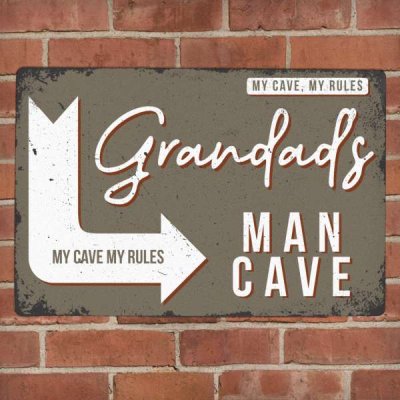 (image for) Personalised Man Cave Metal Sign