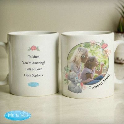 (image for) Personalised Me To You Floral Photo Upload Mug