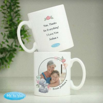 (image for) Personalised Me To You Floral Photo Upload Mug