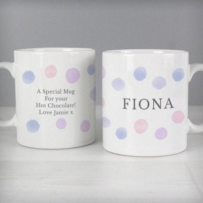 (image for) Personalised Pink Spot Mug