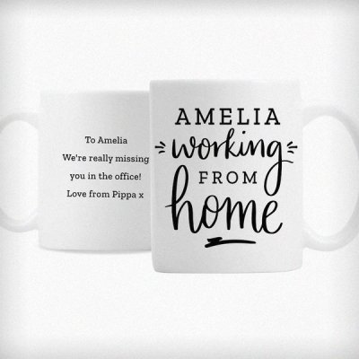 (image for) Personalised Working From Home Mug