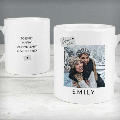 (image for) Personalised Love You Snapshot Photo Upload Mug