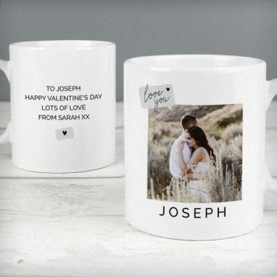 (image for) Personalised Love You Snapshot Photo Upload Mug