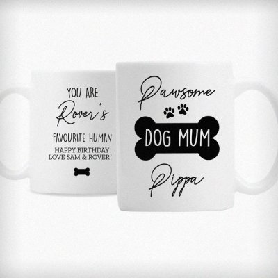 (image for) Personalised Pawsome Dog Mum Mug