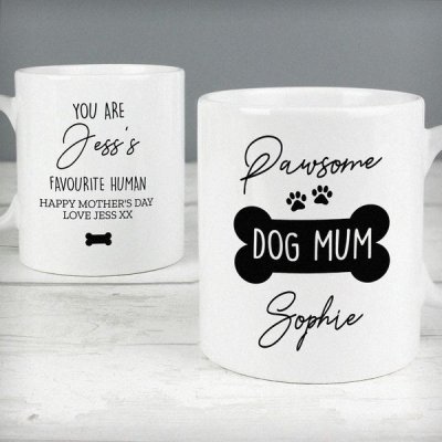 (image for) Personalised Pawsome Dog Mum Mug