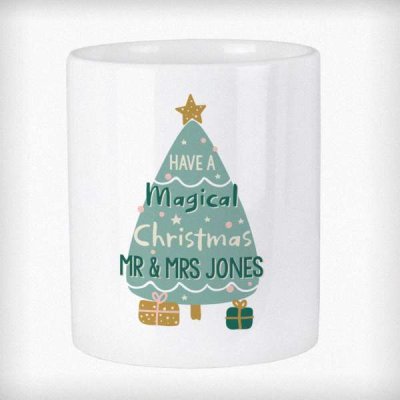 (image for) Personalised Have A Magical Christmas Ceramic Plant Pot