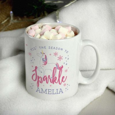 (image for) Personalised Unicorn Season To Sparkle Mug