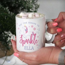 (image for) Personalised Unicorn Season To Sparkle Mug