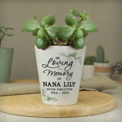 (image for) Personalised In Loving Memory Plant Pot