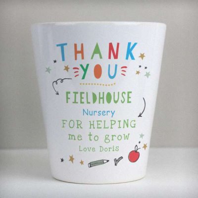 (image for) Personalised Thank You Teacher Plant Pot