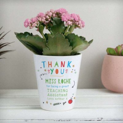 (image for) Personalised Thank You Teacher Plant Pot