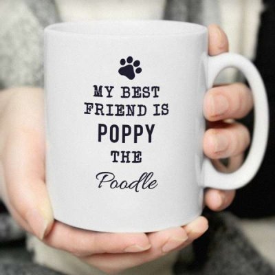 (image for) Personalised Paw Print Dog Breed Mug