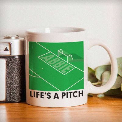 (image for) Personalised Life's A Pitch Mug