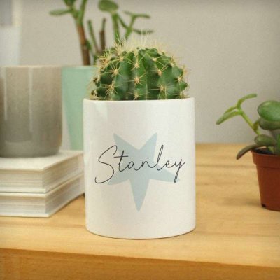 (image for) Personalised Blue Star Ceramic Storage Pot