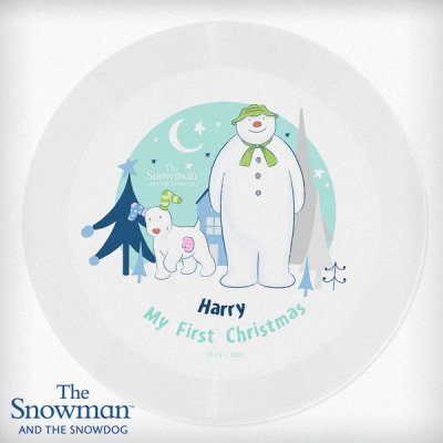 (image for) Personalised The Snowman and the Snowdog Plastic Plate