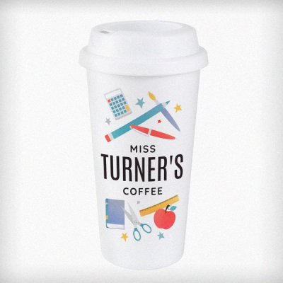 (image for) Personalised Teachers Insulated Eco Travel Cup