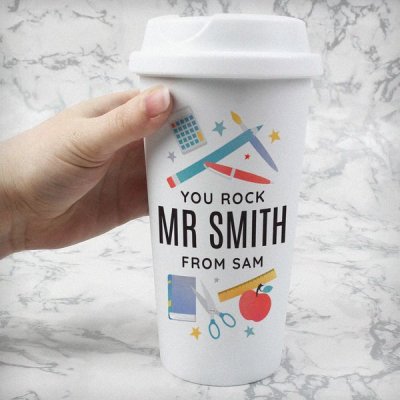 (image for) Personalised Teachers Insulated Eco Travel Cup