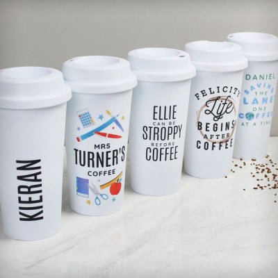 (image for) Personalised Teachers Insulated Eco Travel Cup