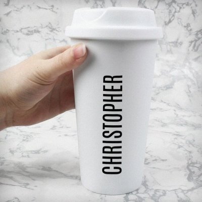 (image for) Personalised Name Insulated Eco Travel Cup