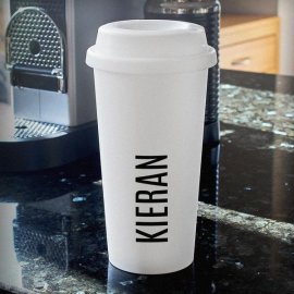 (image for) Personalised Name Insulated Eco Travel Cup