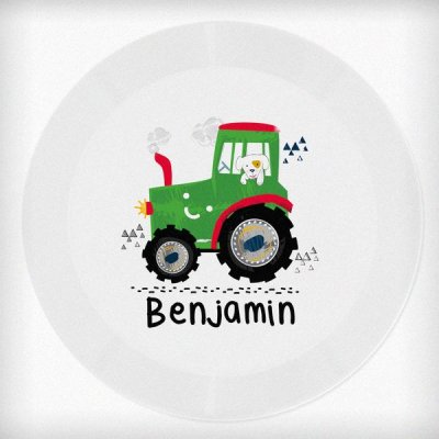 (image for) Personalised Tractor Plastic Plate