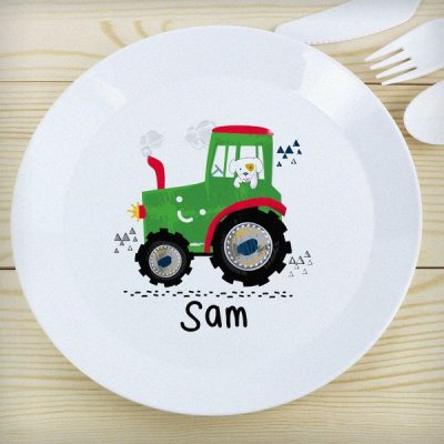 (image for) Personalised Tractor Plastic Plate