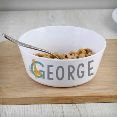 (image for) Personalised Animal Alphabet Plastic Bowl