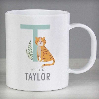 (image for) Personalised Animal Alphabet Plastic Mug