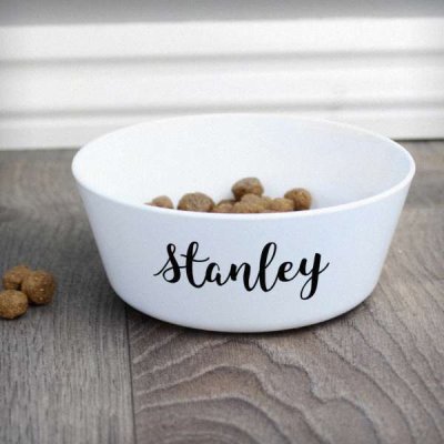 (image for) Personalised Name Plastic Cat Bowl