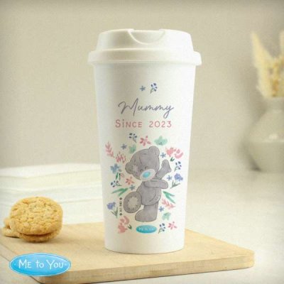 (image for) Personalised Me To You Floral Insulated Reusable Eco Travel Cup