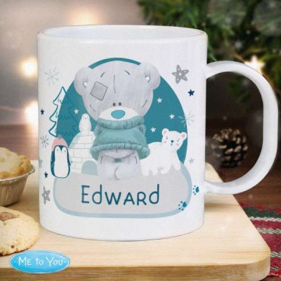 (image for) Personalised Winter Explorer Tiny Tatty Teddy Plastic Mug