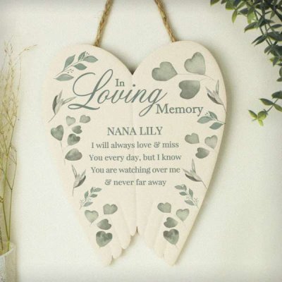 (image for) Personalised In Loving Memory Ceramic Wings