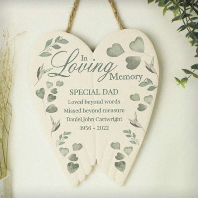 (image for) Personalised In Loving Memory Ceramic Wings