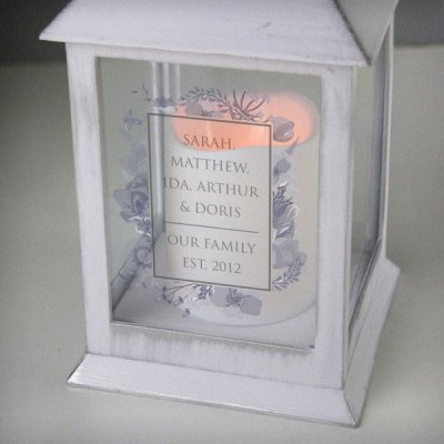 (image for) Personalised Soft Watercolour White Lantern