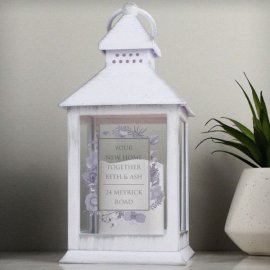 (image for) Personalised Soft Watercolour White Lantern