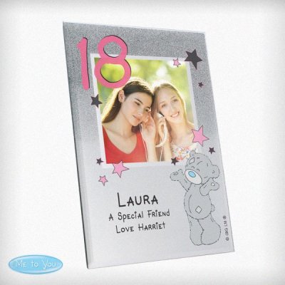 (image for) Personalised Me To You Sparkle & Shine 4x4 Glitter Glass Photo Frame