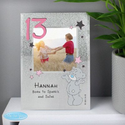 (image for) Personalised Me To You Sparkle & Shine 4x4 Glitter Glass Photo Frame