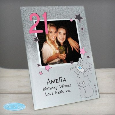 (image for) Personalised Me To You Sparkle & Shine 4x4 Glitter Glass Photo Frame