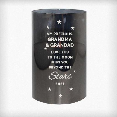 (image for) Personalised Miss You Beyond The Stars Smoked Glass LED Candle