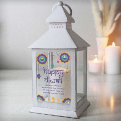 (image for) Personalised Diwali White Lantern