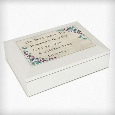 (image for) Personalised Forget me not Jewellery Box