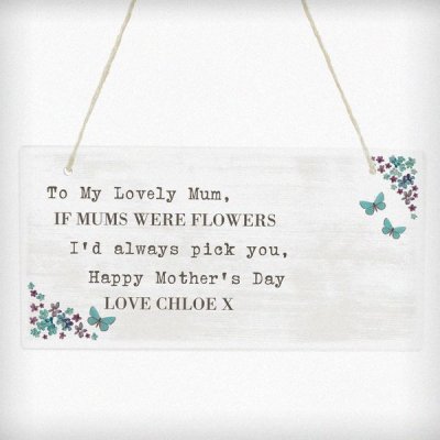 (image for) Personalised Forget me not Wooden Sign