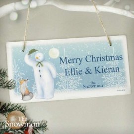 (image for) Personalised The Snowman Snow Wonder Wooden Sign