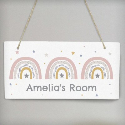 (image for) Personalised Rainbow Wooden Sign