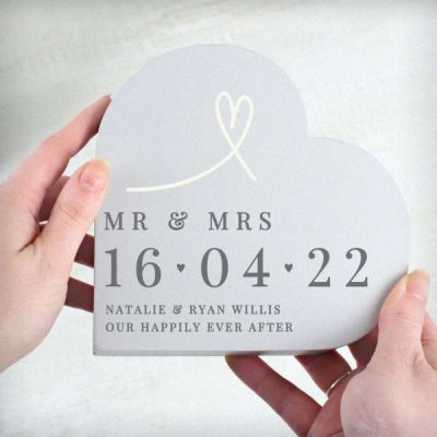 (image for) Personalised Free Text Free Standing Heart Ornament