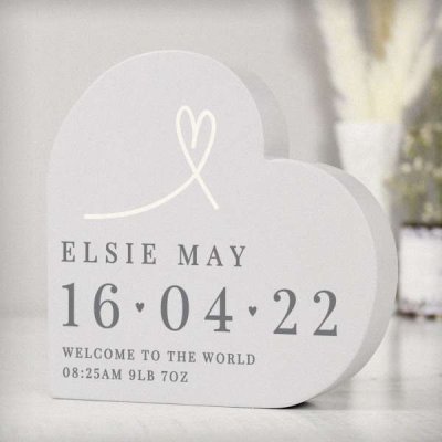 (image for) Personalised Free Text Free Standing Heart Ornament