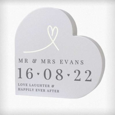 (image for) Personalised Free Text Free Standing Heart Ornament